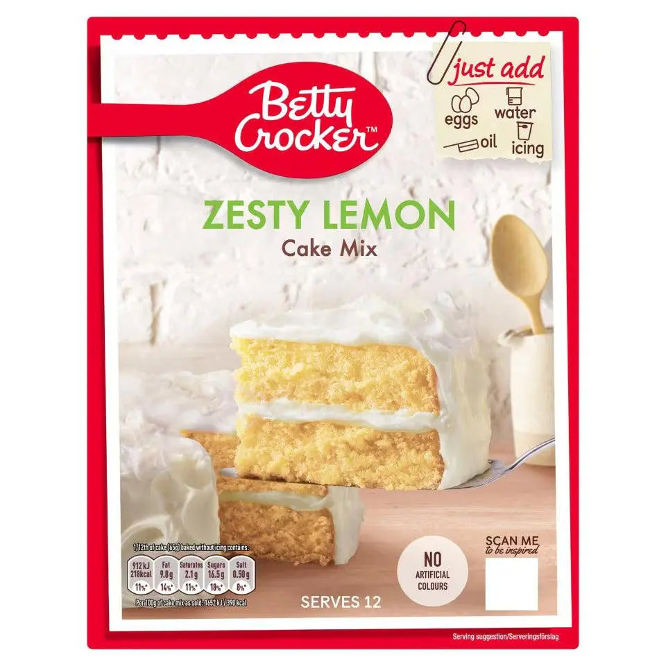 Mélange à gâteau Betty Crocker Zesty Lemon 425g OhMyCandyBox