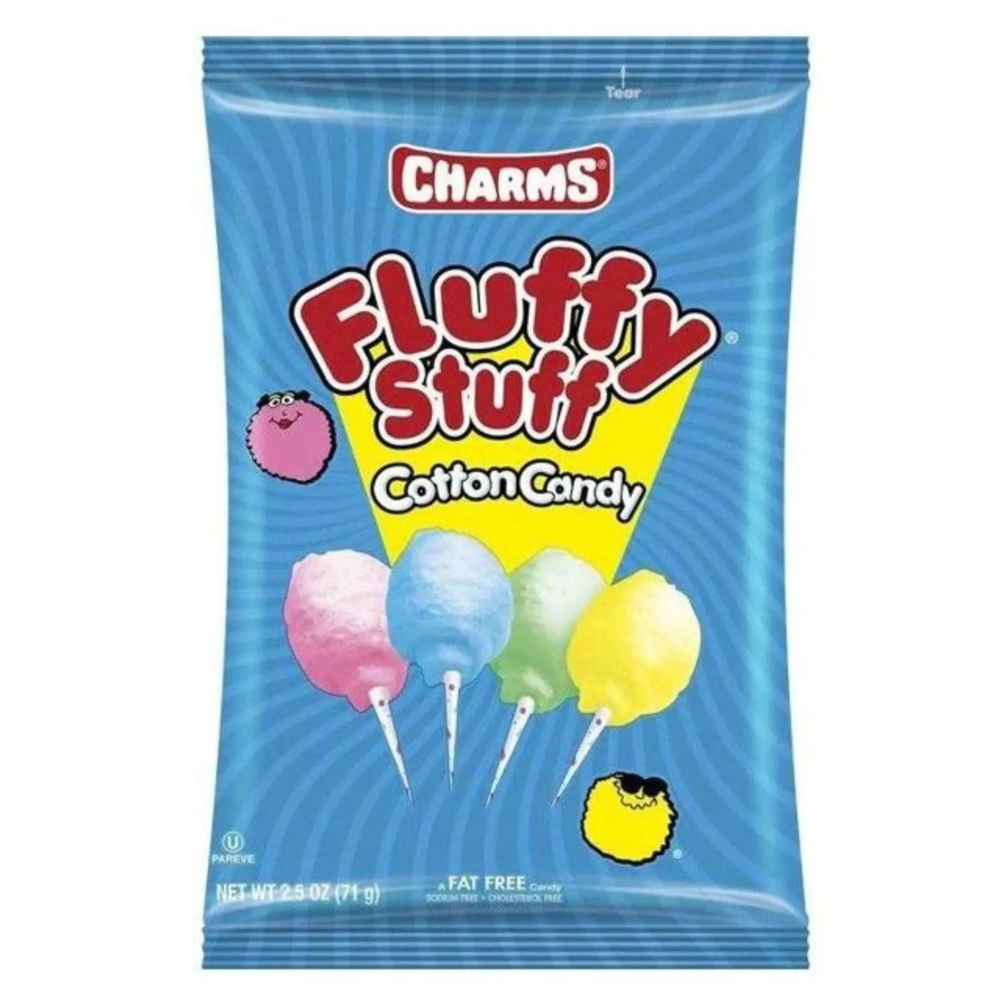 Charms Fluffy Stuff Barbe à Papa 71g OhMyCandyBox