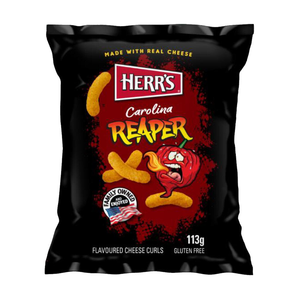 Herr's Carolina Reaper Curls 113g - OhMyCandyBox