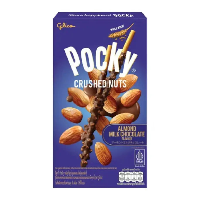 Pocky Noix Écrasées Chocolat au Lait Amande 25g OhMyCandyBox