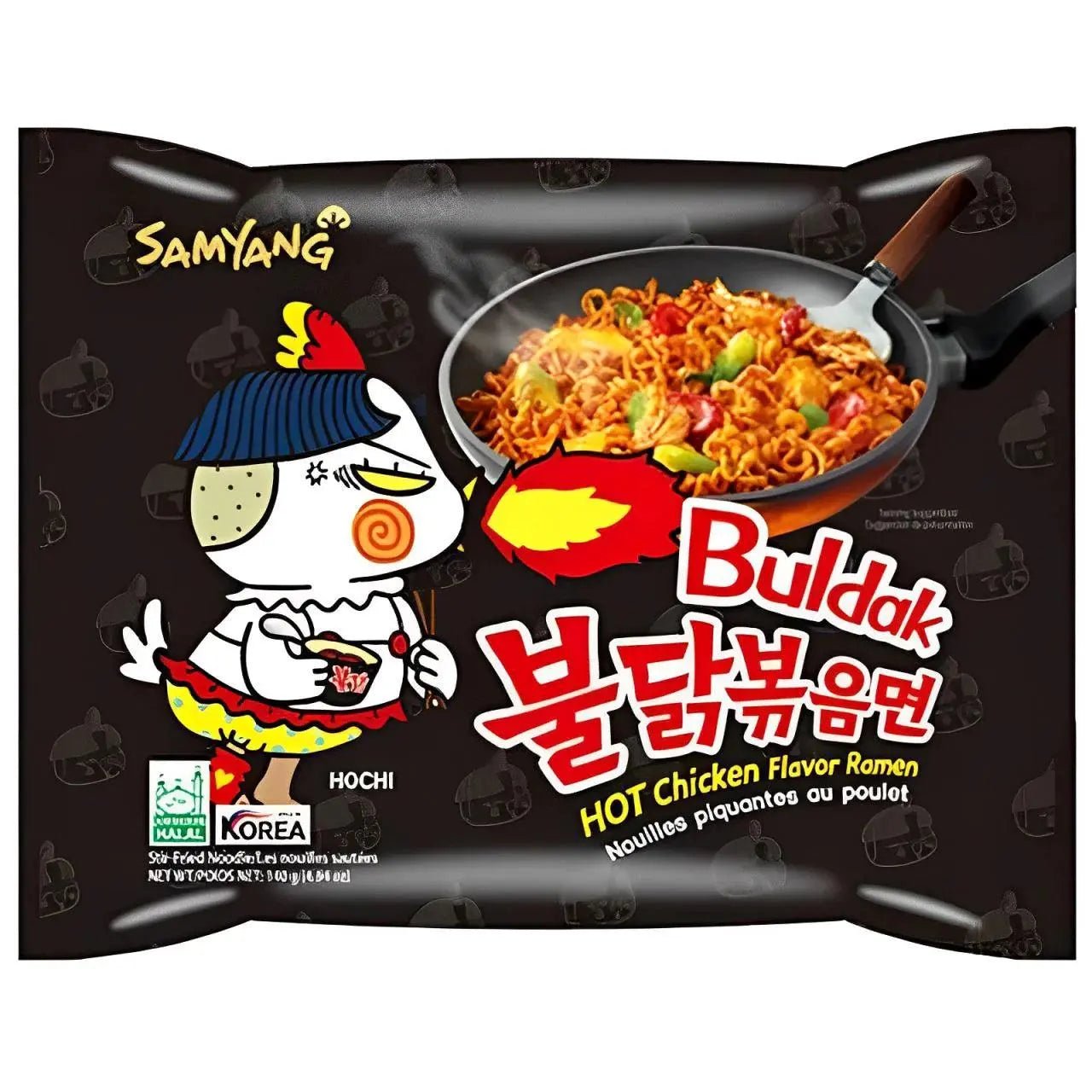 Nouilles instantanées Samyang Buldak au poulet épicé 140g OhMyCandyBox