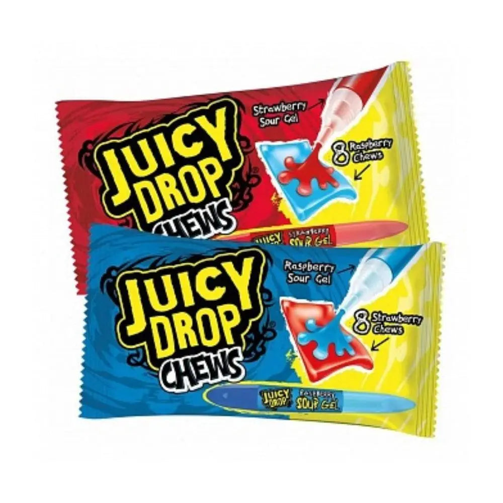 Bazooka Juicy Drop Chews Fraise & Framboise 67g OhMyCandyBox