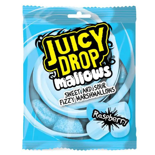 Bazooka Juicy Drop Mallows Framboise 100g OhMyCandyBox