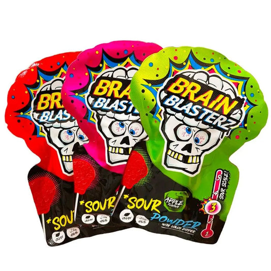 Brain Blasterz Sour Powder avec Lolly Dipper 10g OhMyCandyBox