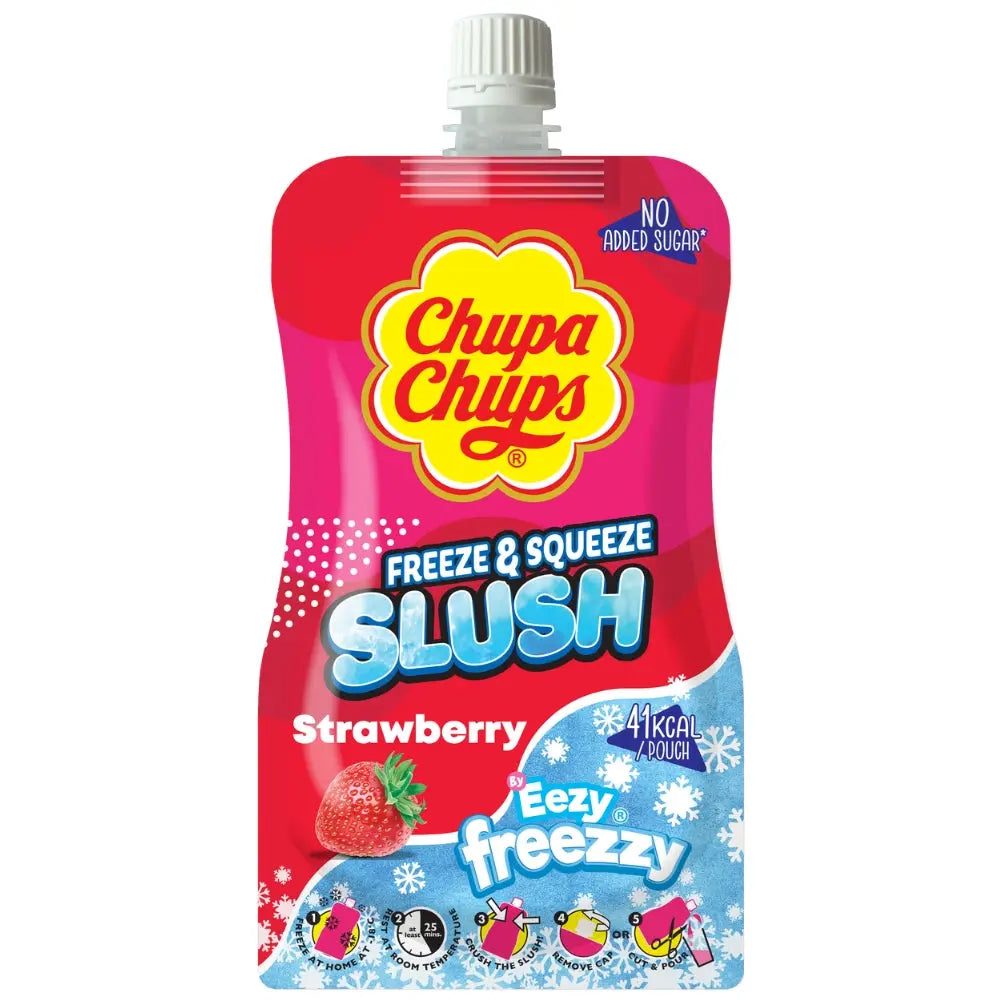 Chupa Chups Slush Pouch Fraise 250ml OhMyCandyBox