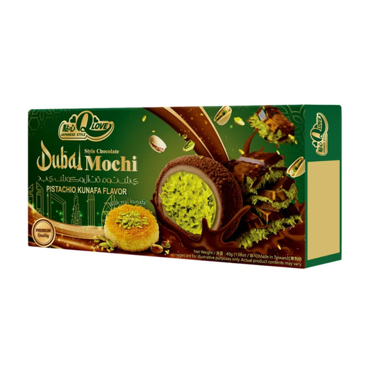 QLove Dubai Chocolate & Pistachio Kunafa Deluxe Mochi 45g