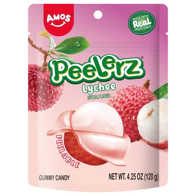 Amos Peelerz Gummy Lychee 120g
