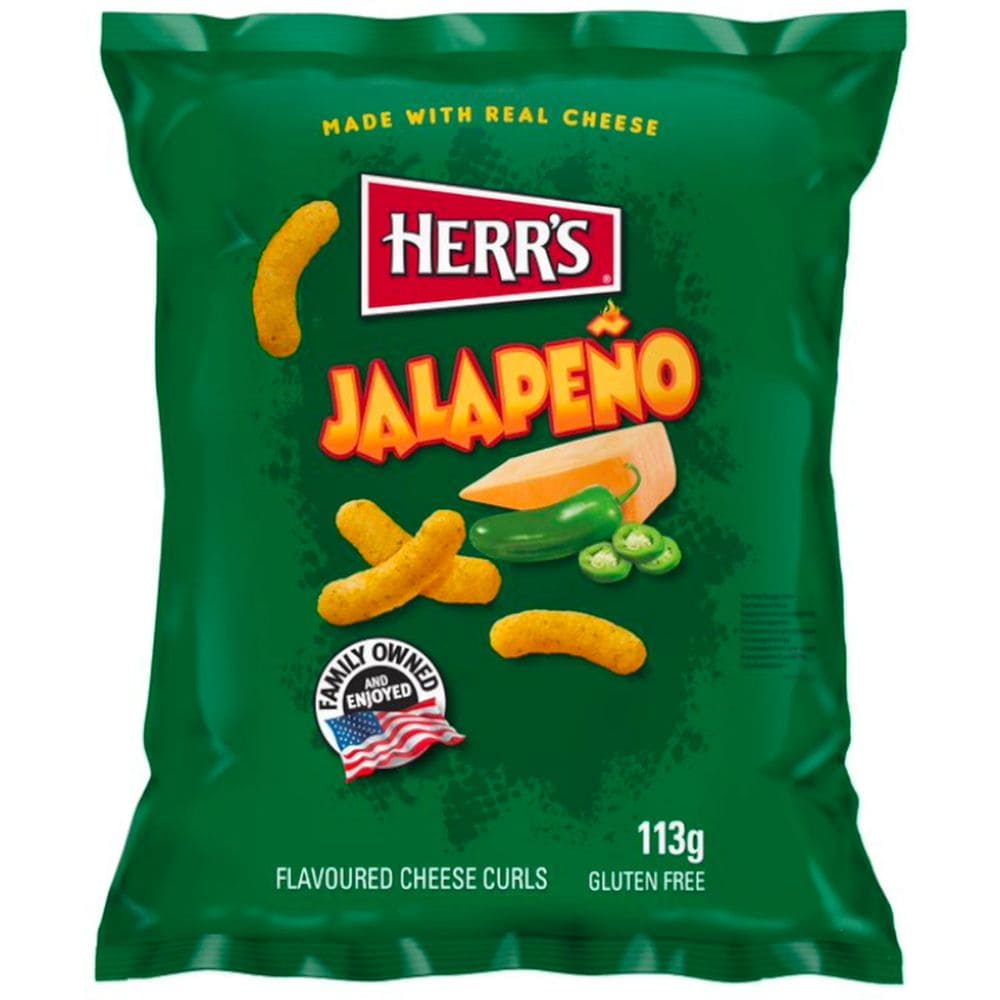 Herr's Jalapeno Cheese Curls 113g - OhMyCandyBox