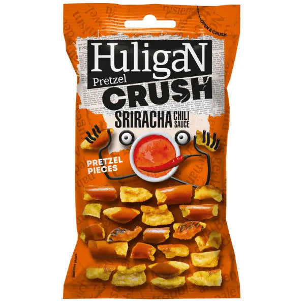 Sauce Sriracha Chilli HuligaN Pretzel Crush 65g OhMyCandyBox
