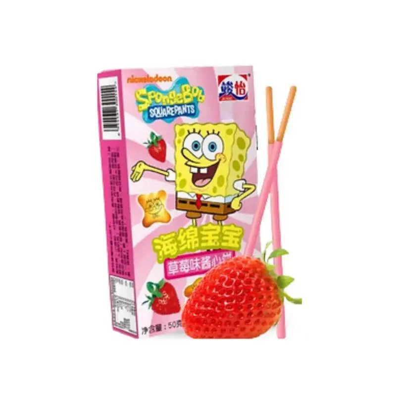 Junyi Fraise Bob l'Éponge 48g OhMyCandyBox