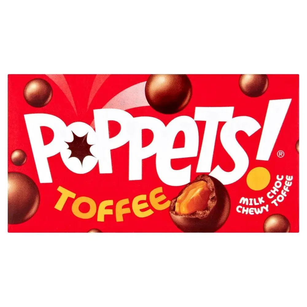 Poppets Chocolat au Lait enrobé de Toffee Chewy 39g OhMyCandyBox