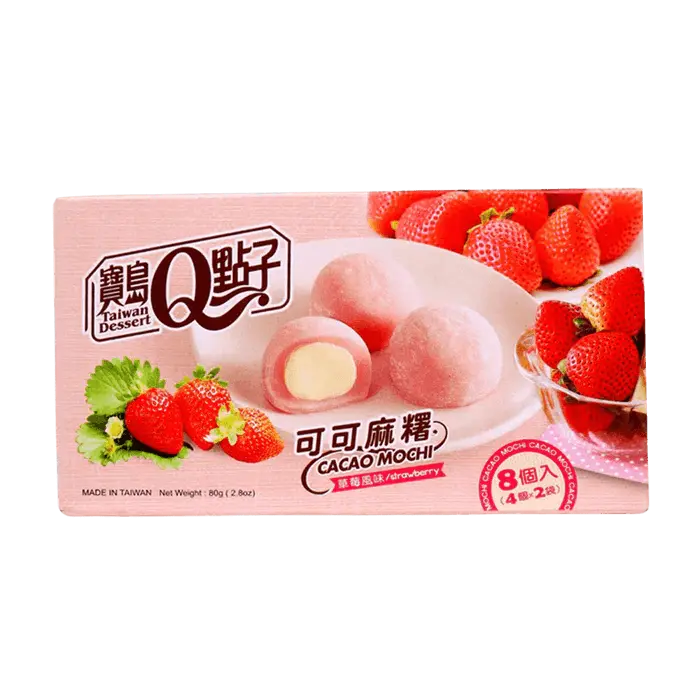Mochi à la fraise au cacao Q Brand 80g OhMyCandyBox
