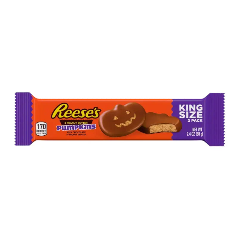 Reeses Beurre de Cacahuète Citrouille Taille King 68g OhMyCandyBox