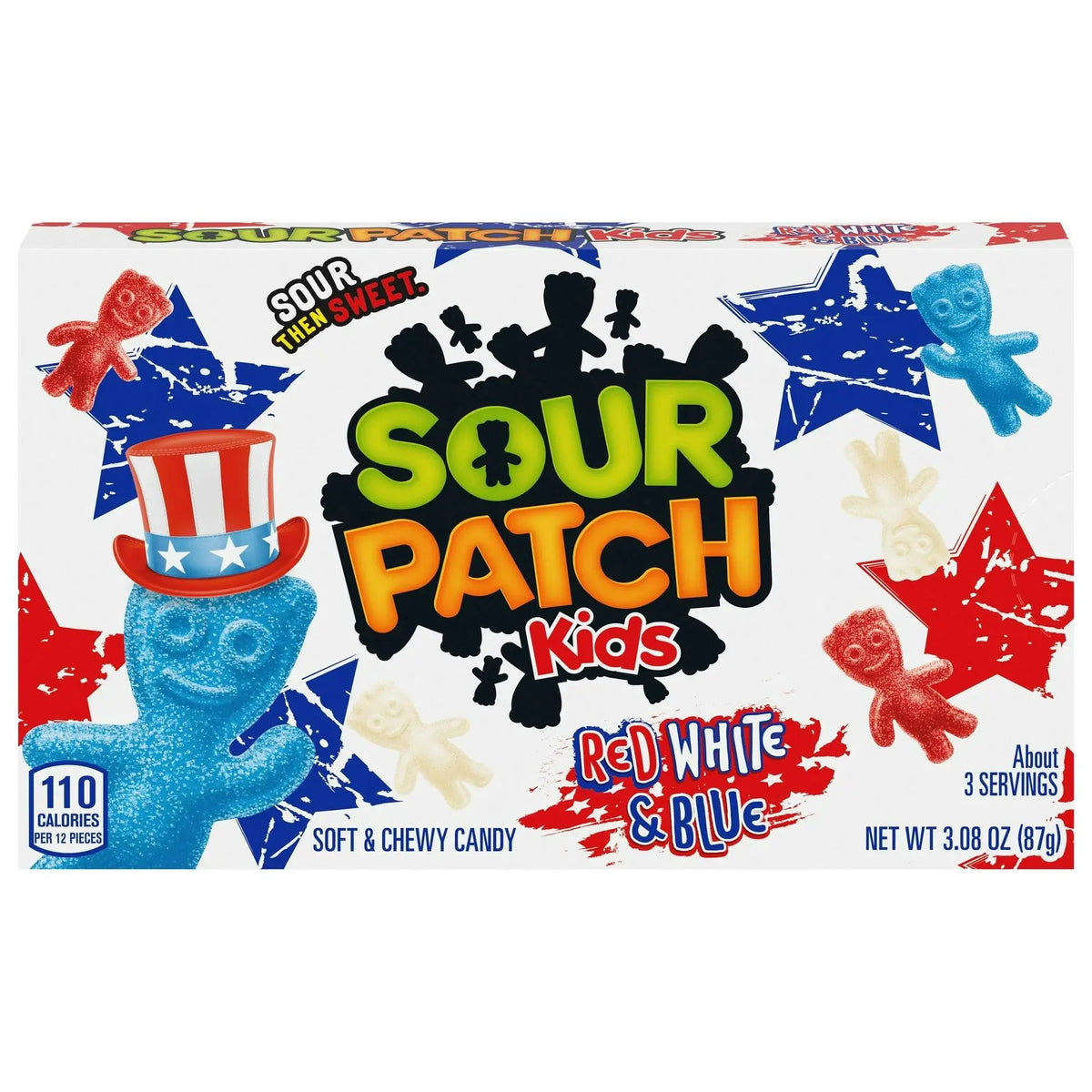 Sour Patch Kids Rouge Blanc & Bleu 97g OhMyCandyBox