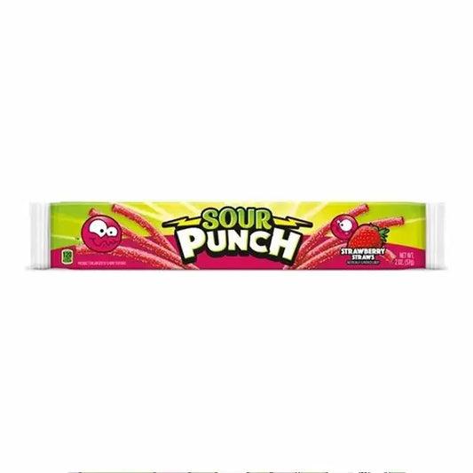 Sour Punch Paille Fraise 57g OhMyCandyBox