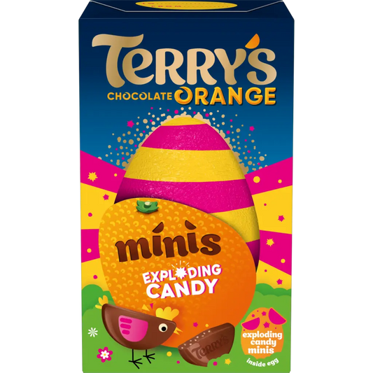 Oeuf en chocolat Terry's Orange avec des bonbons explosifs Minis 91g OhMyCandyBox