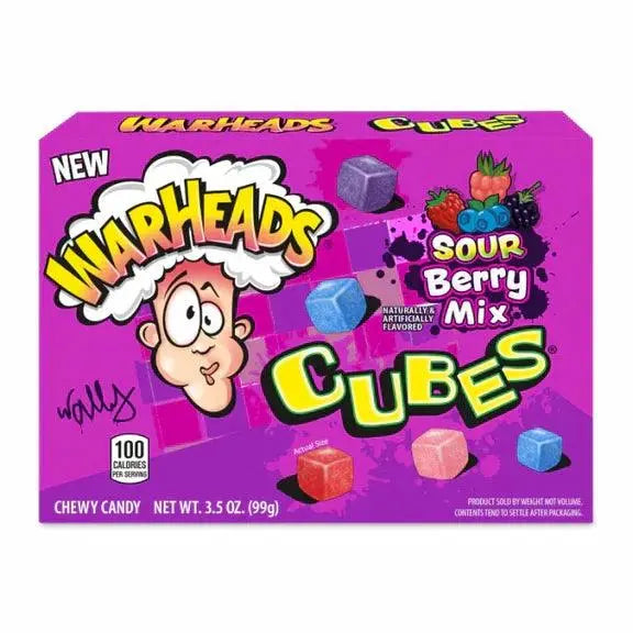 Warheads Cubes Mélange Baies Acidulées 99g OhMyCandyBox
