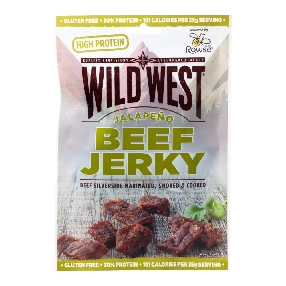 Wild West Jerky de Boeuf Jalapeno 25g OhMyCandyBox