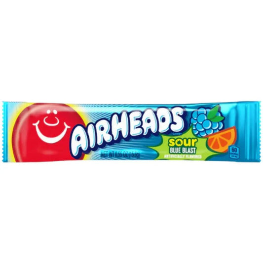 Barre Airheads Sour Blue Blast 16g OhMyCandyBox