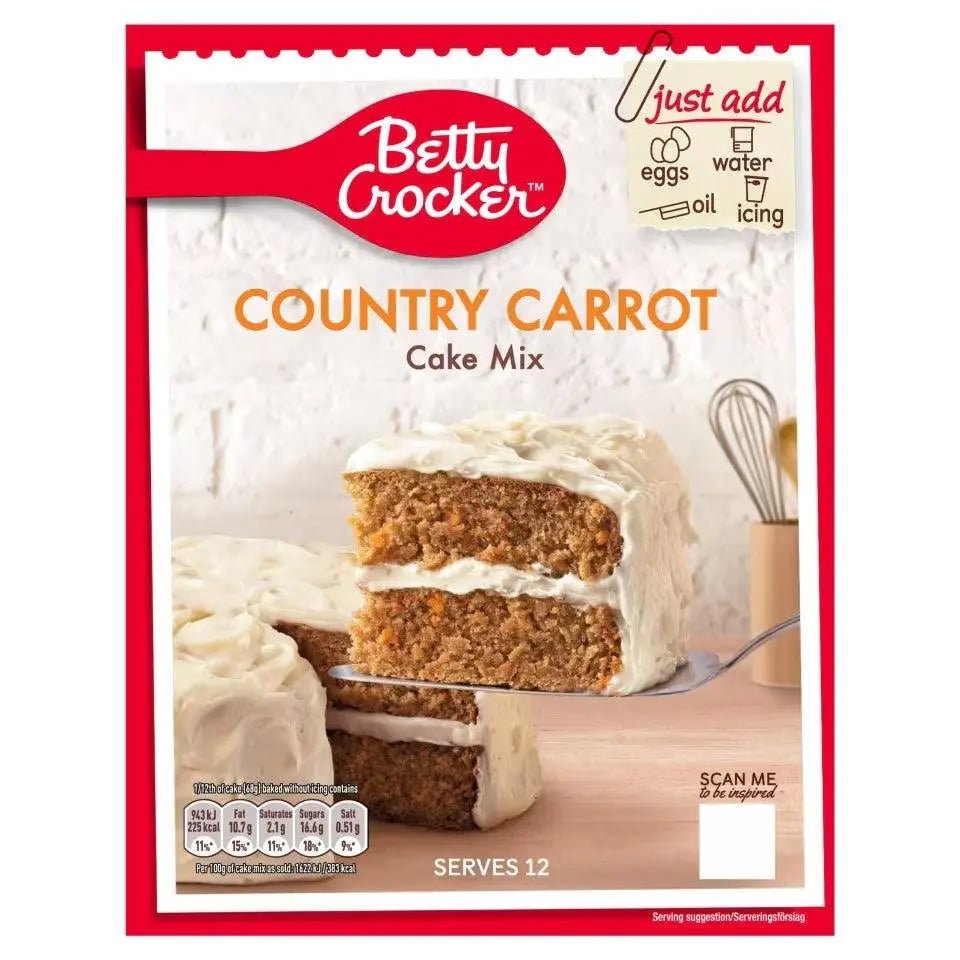 Mélange à gâteau Betty Crocker Carotte Campagnarde 425g OhMyCandyBox