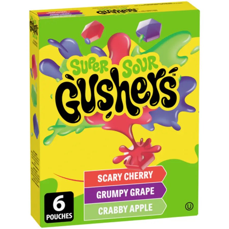 Fruit Gushers Super Acidulés 6 Pack 138g OhMyCandyBox