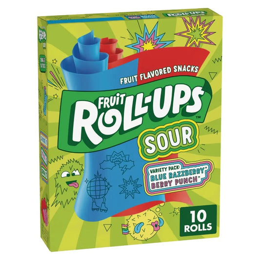 Fruit Roll-Ups Acidulés 10 Pack 141g OhMyCandyBox
