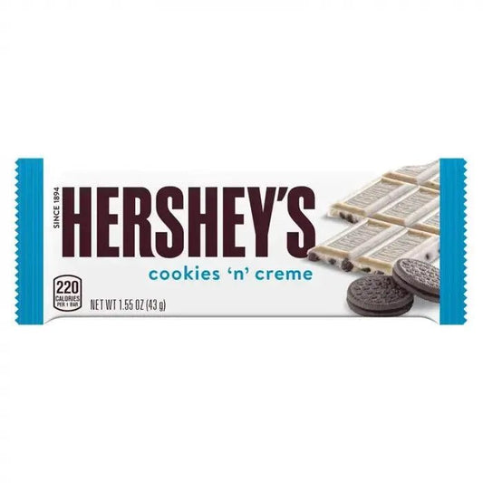Barre Hershey's Cookies 'n' Creme 43g OhMyCandyBox