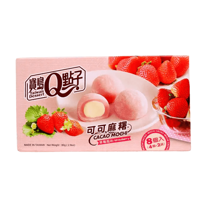 Mochi à la fraise au cacao Q Brand 80g OhMyCandyBox