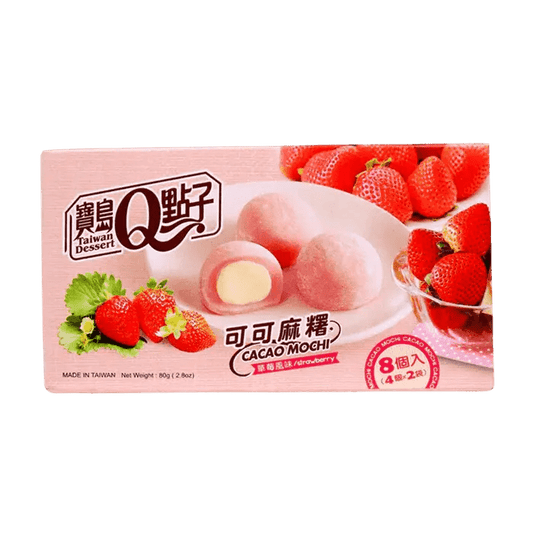 Mochi à la fraise au cacao Q Brand 80g OhMyCandyBox