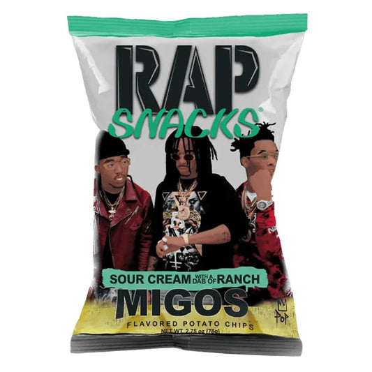 Rap Snacks Migos Sour Cream Ranch 71g - OhMyCandyBox