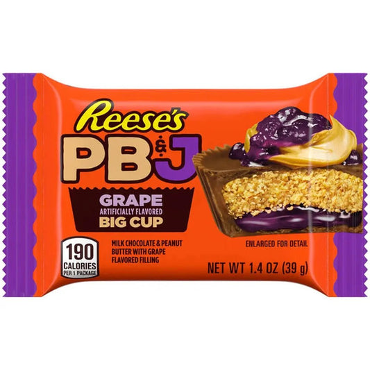 Reese's Big Cup PB&J Raisin 39g OhMyCandyBox